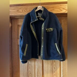 The North Face Women’s Blue and Green Fleece Jacket